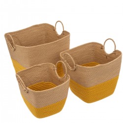 Panier x3 Ocre Solar - My Kozy Shop