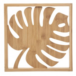 Déco Mur Bambou Palmier 28 x 28 Beige_Moyen