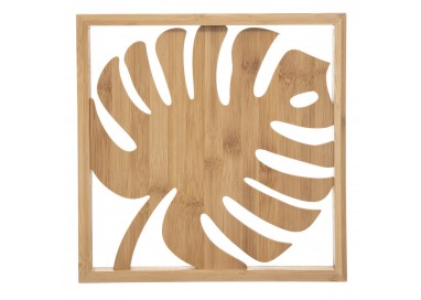 Déco Mur Bambou Palmier 28 x 28 Beige_Moyen
