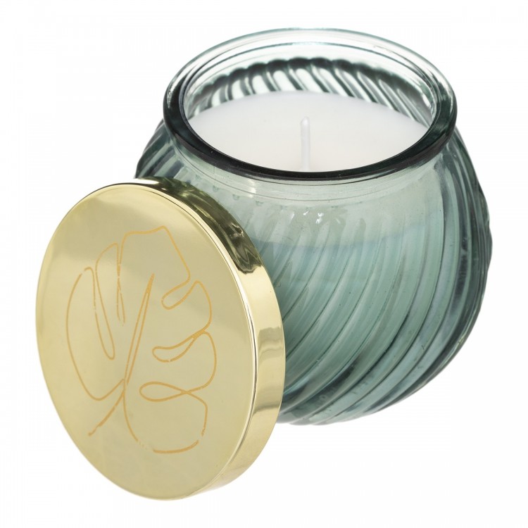 Bougie parfumée "Palmier" 200 g en verre