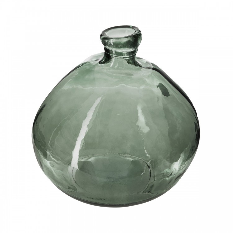 Vase rond verre recyclé transparent D33 