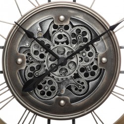 Mécanisme de l'horloge murale "Lana" en sapin et métal d'une grande dimension My Kozy Shop image