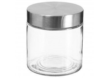 Bocal en verre et inox 0,75L 