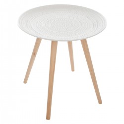 Table café "Mileo" motifs gravés - My Kozy Shop