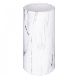 Vase cylindre marbre contemporain H20 