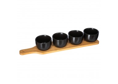 Set Apéritif Noir 5 Pièces