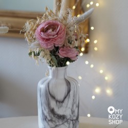 Vase déco marbre contemporain H17.5 - My Kozy shop