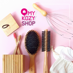 Brosse à cheveux ovale en poil de sanglier - My Kozy Shop