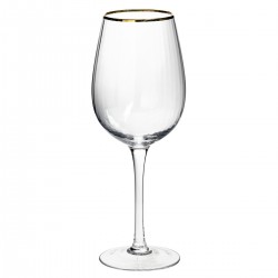 Verre à vin Merveilleux à liseré or x6