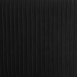 Tabouret en velours plissé noir et pied en métal doré My Kozy Shop image
