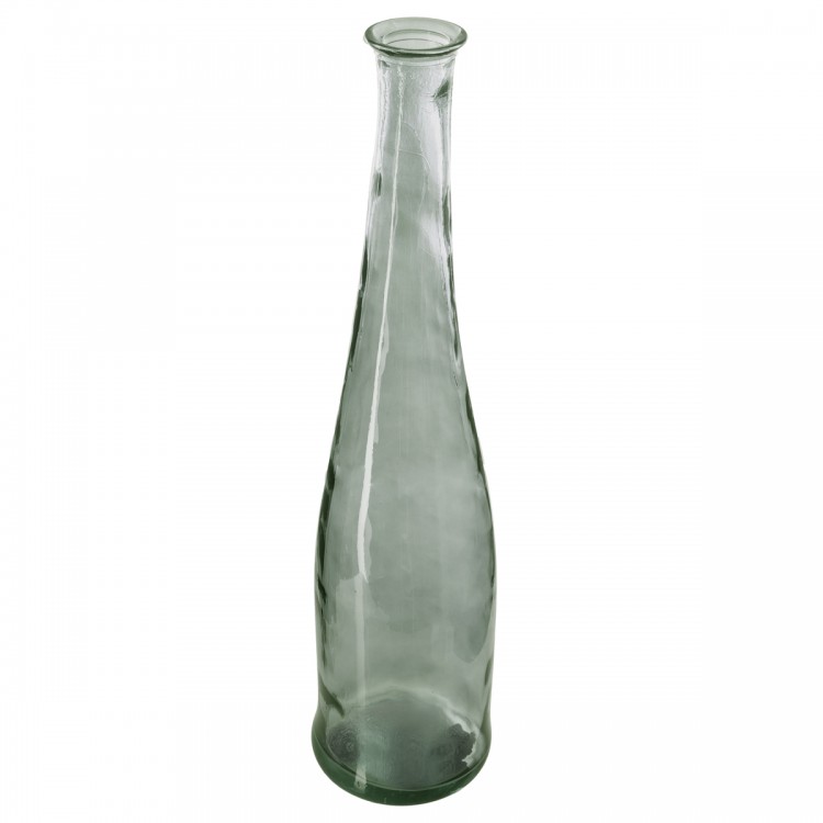 Vase long en verre recyclé H80cm vert - My Kozy Shop