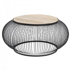 Table basse, métal et manguier x2 - My Kozy Shop