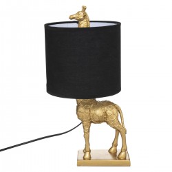 Lampe girafe dorée, H21 cm