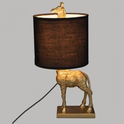 Lampe girafe dorée, H21 cm