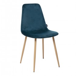 Chaise en velours "Roka" - Divers coloris