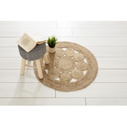 Tapis ajouré en jute "Solar" D120 cm