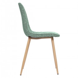 Chaise "Roka" et motifs velours - Divers coloris