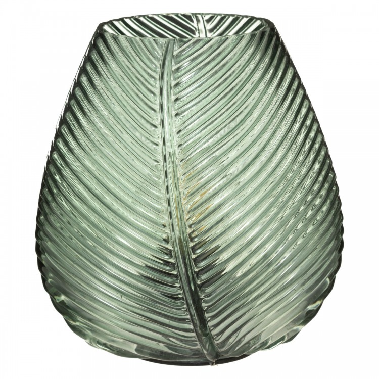 Lampe LED "Palm" en verre strié - 2 coloris