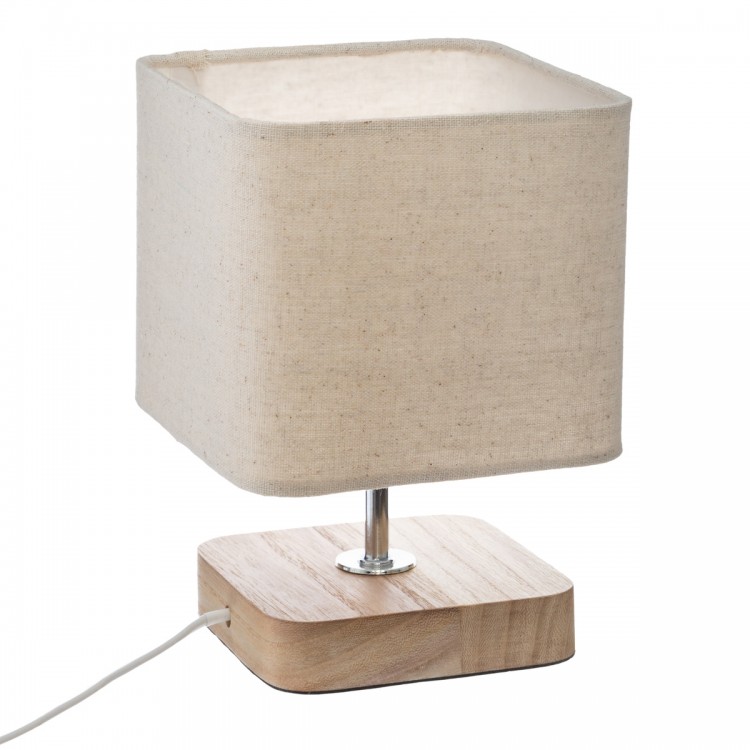 Lampe en Pin ivoire "Toxey" H21 cm - My Kozy Shop