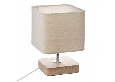 Lampe en Pin ivoire "Toxey" H21 cm - My Kozy Shop