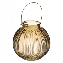 Lanterne "Palm" en verre strié - Différents coloris