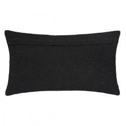 Coussin en coton "safari" noir 38x58cm