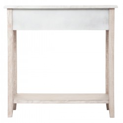 Console "My Hina" en bois blanchi, 2 tiroirs