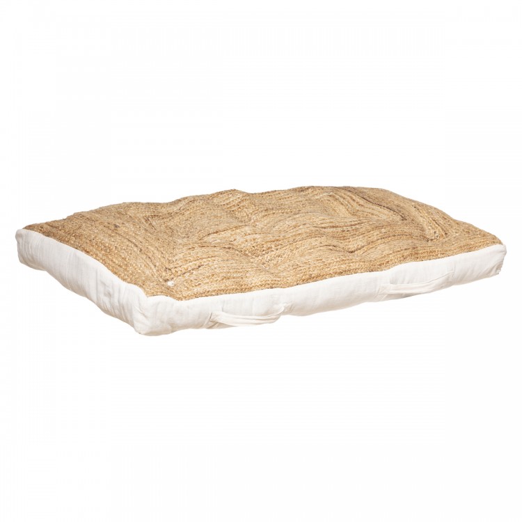 Matelas pour palette "Tropiques Australes" jute et coton 80x120 cm