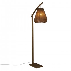 Lampadaire arc "Palm" en bambou H158 cm