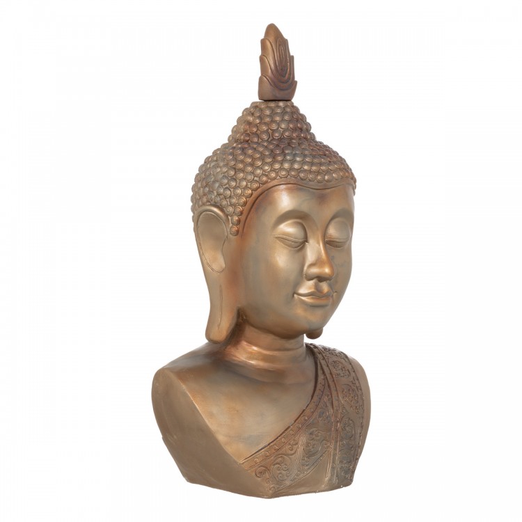 Statue "Bouddha" effet cuivré H113 cm - My Kozy Shop