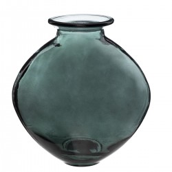 Vase "Candy" vert en verre recyclé H26 cm