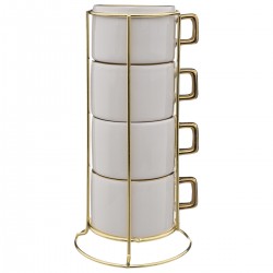 Rack 4 mugs "Arya" 17 cl