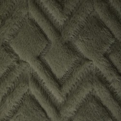 Plaid "Mara" en fausse fourrure brodé 180x230 cm - Divers coloris