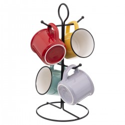 Rack de 4 mugs "Happy Pop" 14 cl