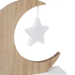 Cadre photo enfant "Lune" en bois et verre