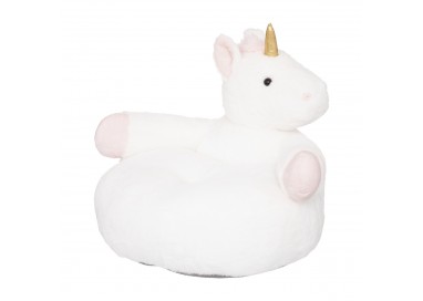 Fauteuil peluche "licorne" pour enfant