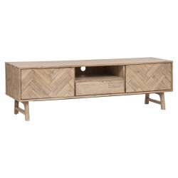 Meuble TV "Aeris" 2 rangements, 1 tiroir en bois d'acacia