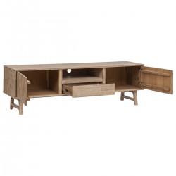 Meuble TV "Aeris" 2 rangements, 1 tiroir en bois d'acacia