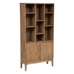 Bibliothèque "My Sabor" 2 portes en bois d'acacia 190 cm