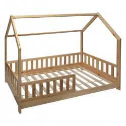 Lit Cabane enfant "Bosco" en bois 90 x 190 cm