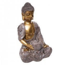 Statuette bouddha en résine H37 cm