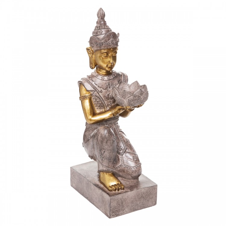 Statue deco,Statue de bouddha de méditation Antique en résine