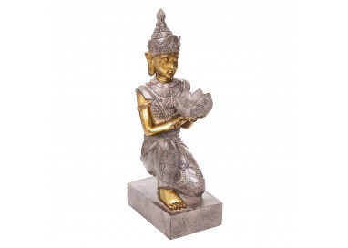 Statuette "Bouddha" en résine sculptée d'une belle hauteur de 45cm