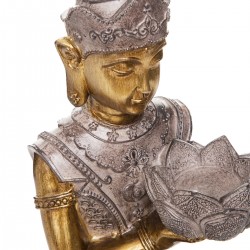 Statuette "Bouddha" en résine sculptée d'une belle hauteur de 45cm