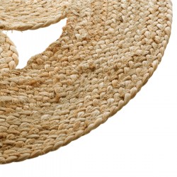 Tapis jute ajouré "Solar" D80 cm