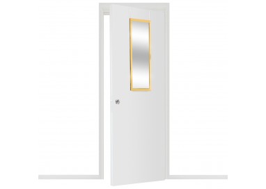 Miroir de porte doré à accrocher