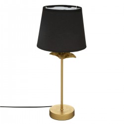 Lampe à poser "Plamier" noir et doré en métal H45,5 cm