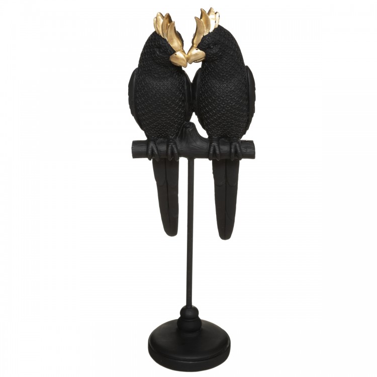 Statuette Suite "Couple oiseaux" H35 cm