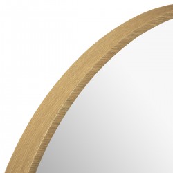 Miroir Wild d'un diamètre de 68 cm et son cadre en bois doré.