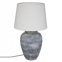 Lampe "Ailen" en céramique et métal H60 cm gris